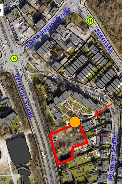 "Wildnis für Kinder" Dorstener Straße Lageplan